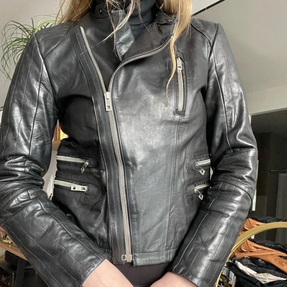 NWOT Rag & Bone Leather Motorcycle Jacket - Picture 3 of 15